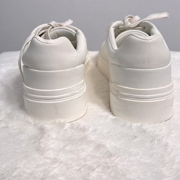 Zara lace up white unisex sneaker size W9.5 or M8 EU41 - Picture 3 of 16